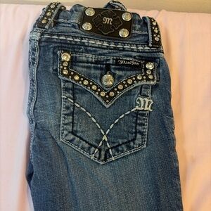 Miss Me Embellished Blue Jeans